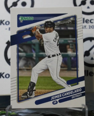 2021 PANINI DONRUSS JEIMER CANDELARIO # 92 DETROIT TIGERS  BASEBALL