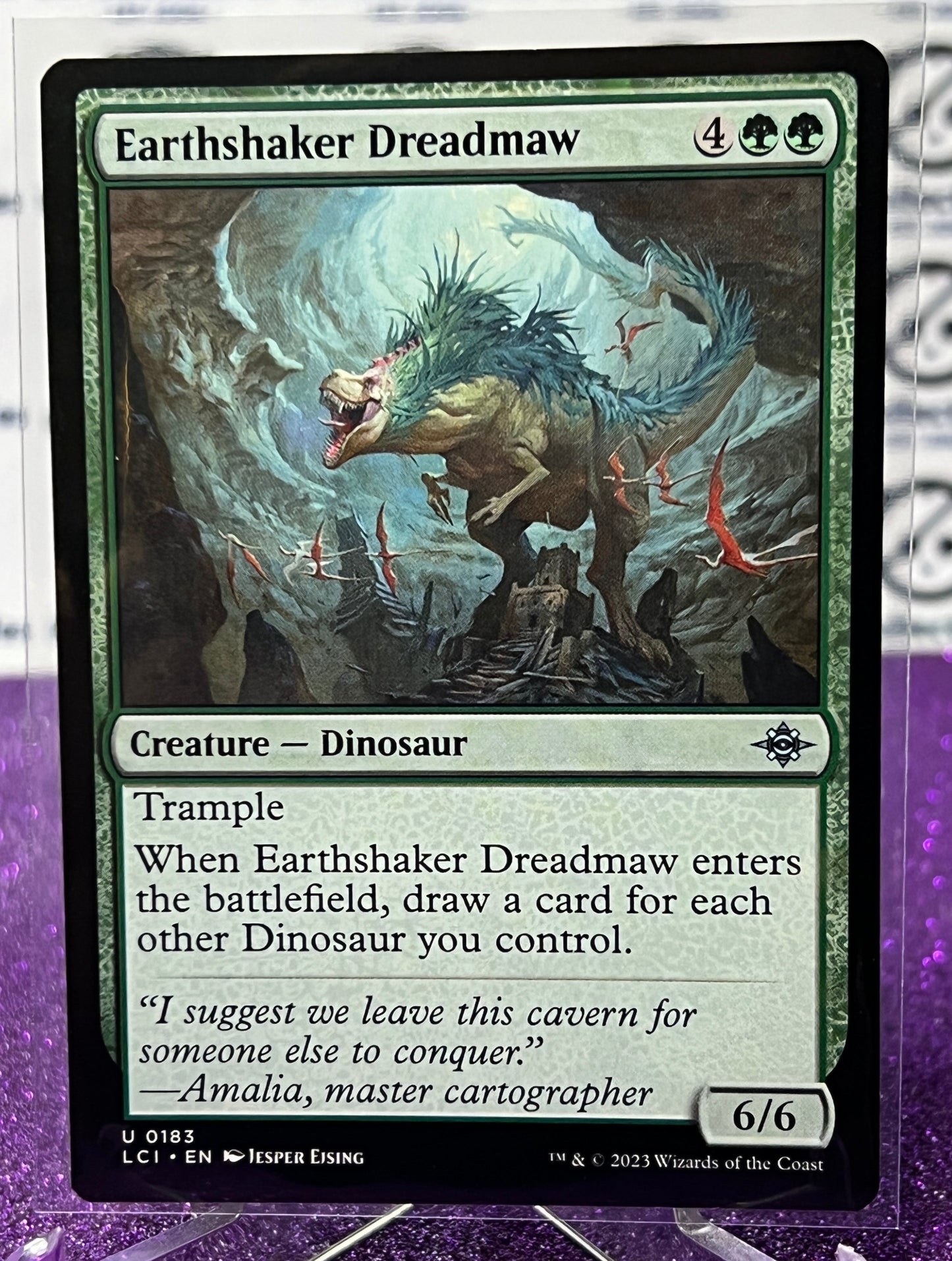 2023 MAGIC THE GATHERING THE LOST CAVERNS OF IXALAN - EARTHSHAKER DREADMAW - CREATURE - DINOSAUR CARD