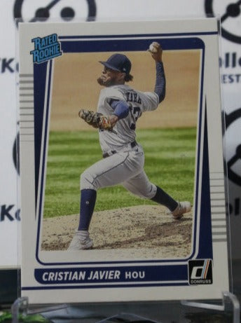 2021 PANINI DONRUSS CRISTIAN JAVIER # 42 RATED ROOKIE HOUSTON ASTROS BASEBALL