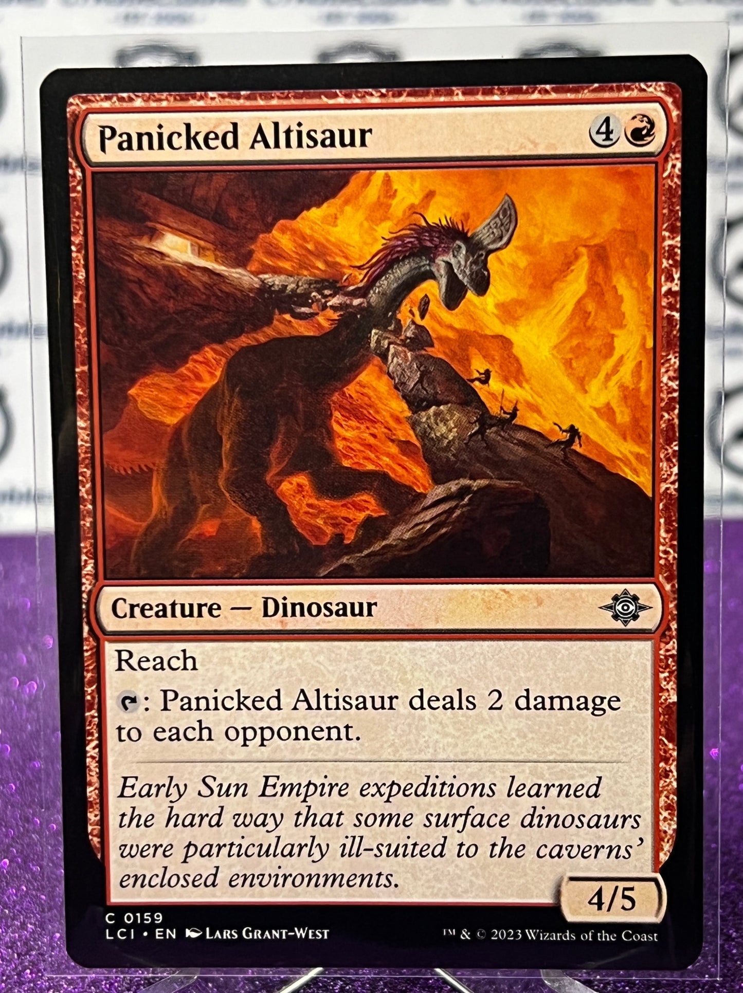 2023 MAGIC THE GATHERING THE LOST CAVERNS OF IXALAN - PANICKED ALTISAUR - CREATURE - DINOSAUR CARD