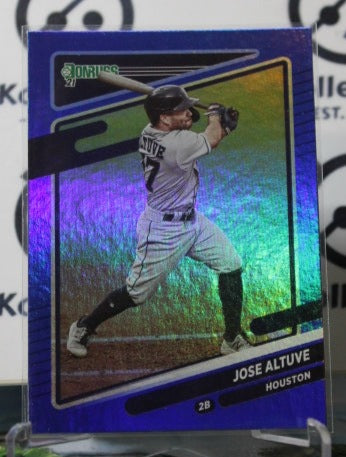 2021 PANINI DONRUSS JOSE ALTUVE # 202 BLUE FOIL HOUSTON ASTROS BASEBALL