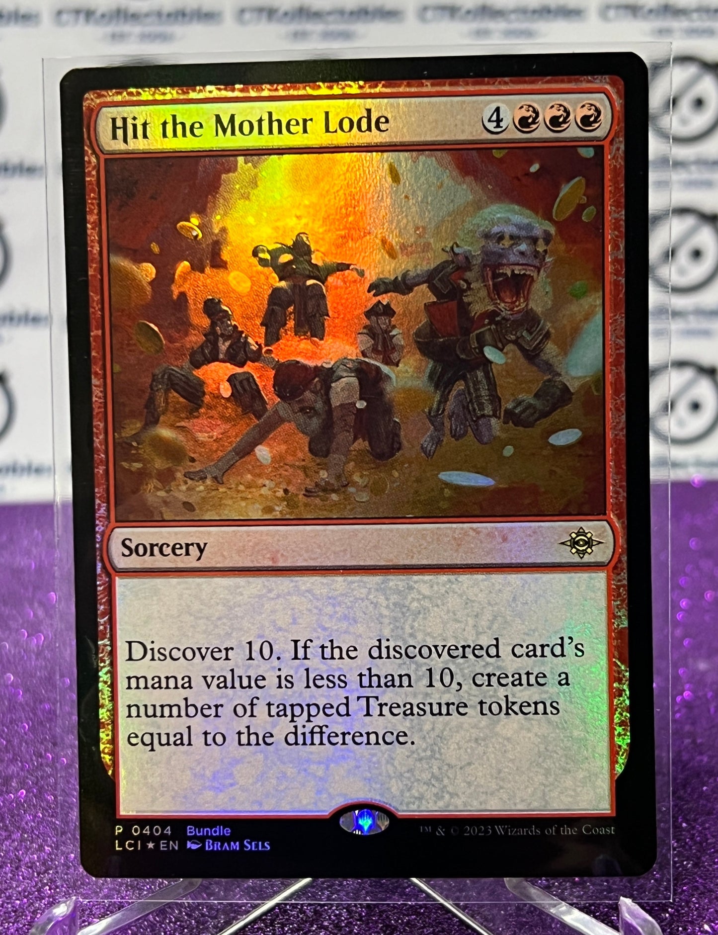 2023 MAGIC THE GATHERING THE LOST CAVERNS OF IXALAN - HIT THE MOTHER LODE - SORCERY - FOIL CARD