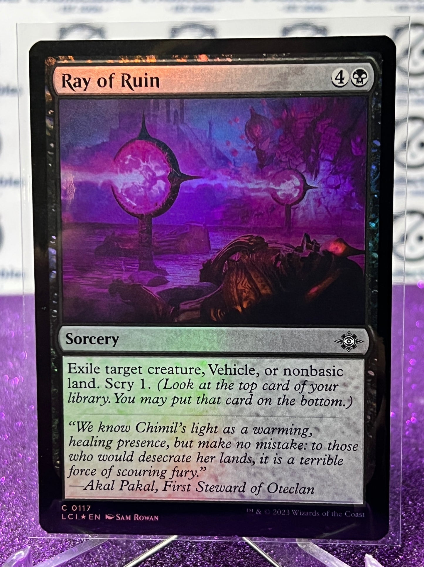 2023 MAGIC THE GATHERING THE LOST CAVERNS OF IXALAN RAY OF RUIN - SORCERY - FOIL CARD