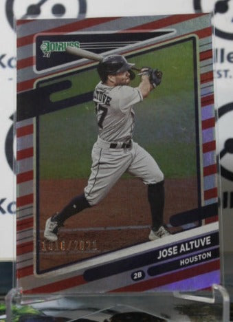 2021 PANINI DONRUSS JOSE ALTUVE # 202 CANDY CANE /2021 HOUSTON ASTROS BASEBALL