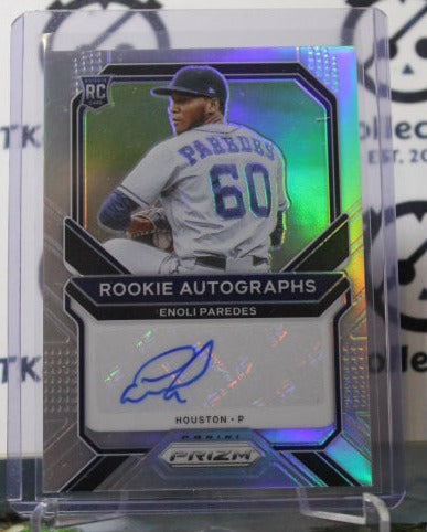 2021 PANINI PRIZM ENOLI PAREDES # RA-EP SILVER PRIZM ROOKIE AUTO  HOUSTON ASTROS BASEBALL