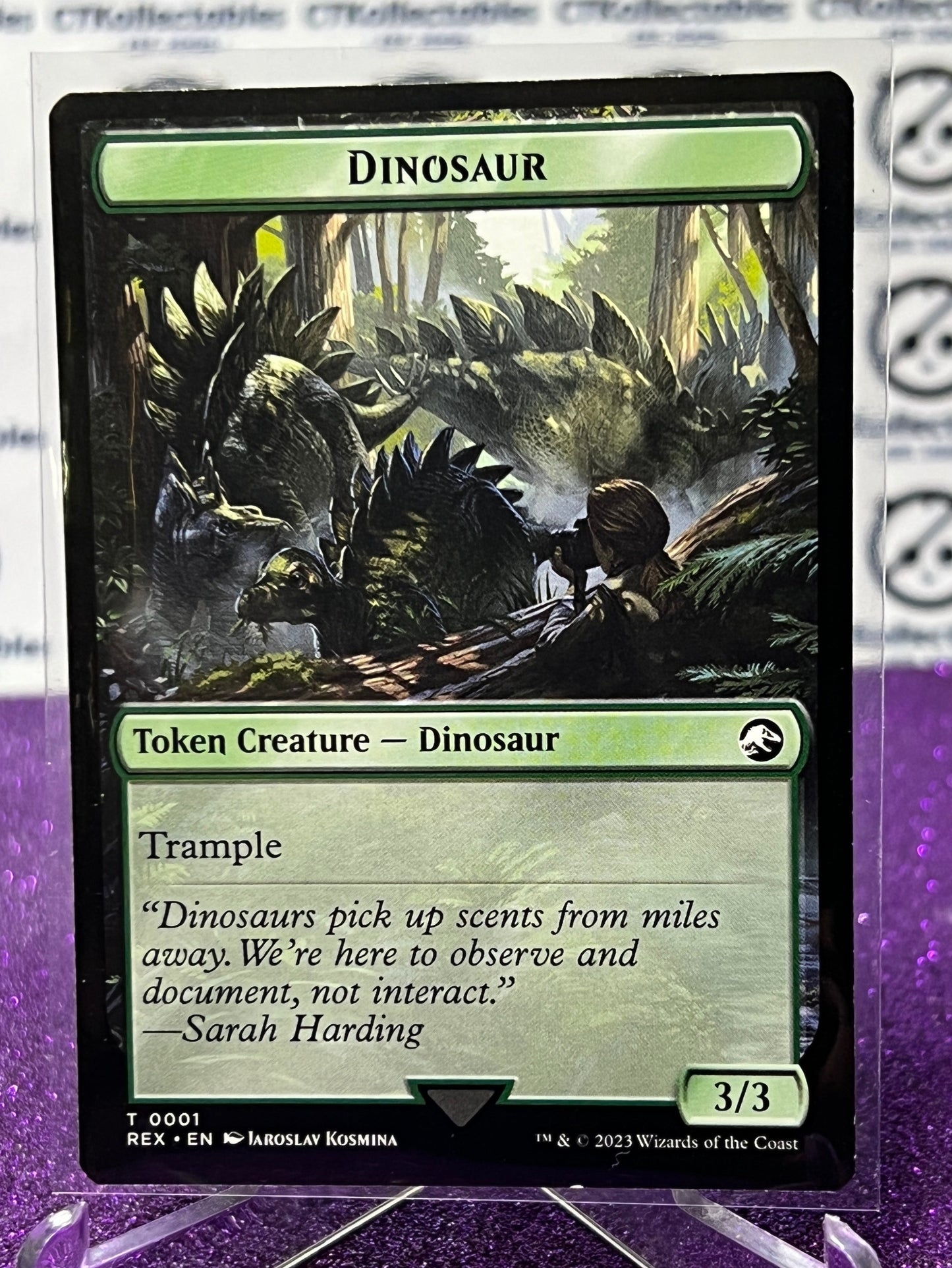 2023 MAGIC THE GATHERING THE LOST CAVERNS OF IXALAN - DINOSAUR - TOKEN CREATURE - DINOSAUR CARD