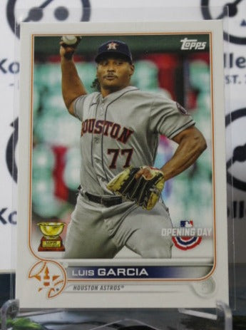 2022 TOPPS OPENING DAY LUIS GARCIA # 118 ALL-STAR ROOKIE HOUSTON ASTROS BASEBALL