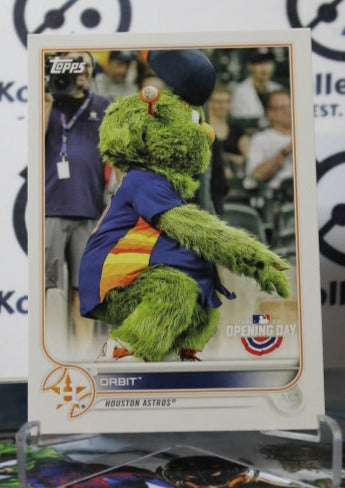 2022 TOPPS OPENING DAY ORBIT # M-9 MASCOT HOUSTON ASTROS BASEBALL