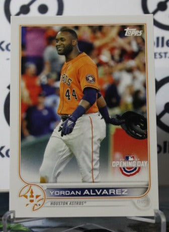 2022 TOPPS OPENING DAY YORDAN ALVAREZ # 106 HOUSTON ASTROS BASEBALL