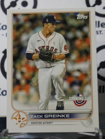 2022 TOPPS OPENING DAY ZACK GREINKE # 180 HOUSTON ASTROS BASEBALL