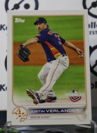 2022 TOPPS OPENING DAY JUSTIN VERLANDER # 103 HOUSTON ASTROS BASEBALL