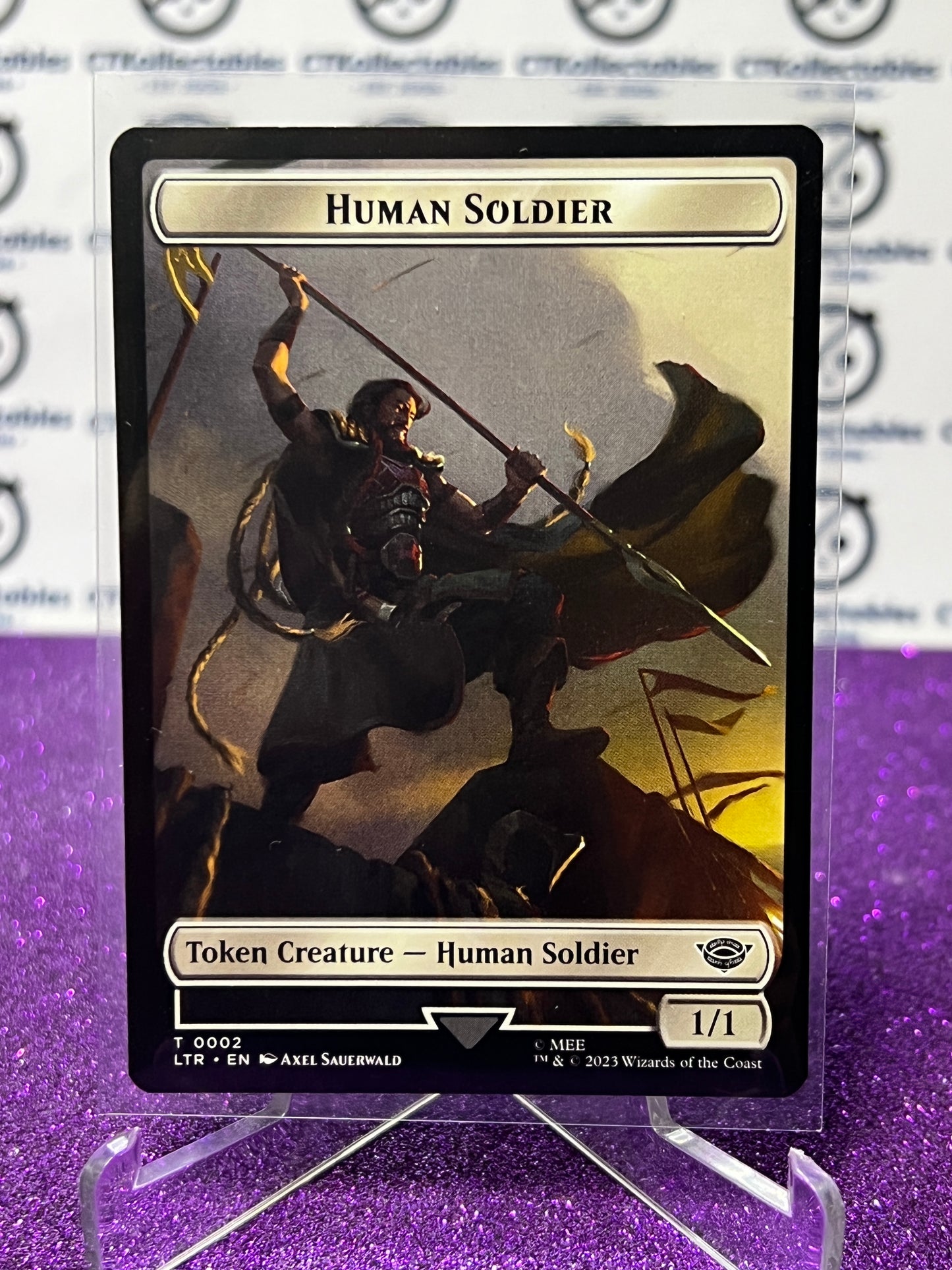 2023 MAGIC THE GATHERING THE LOST CAVERNS OF IXALAN - HUMAN SOLDIER # T 0002 TOKEN CREATURE - HUMAN SOLDIER CARD