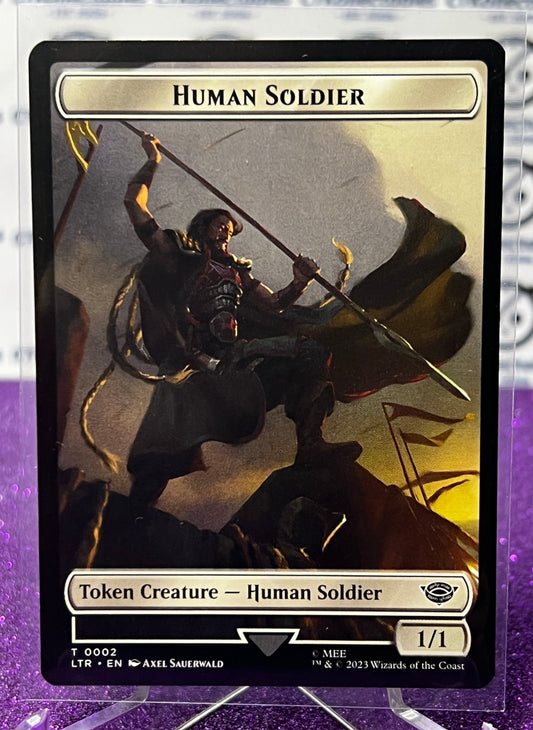 2023 MAGIC THE GATHERING THE LOST CAVERNS OF IXALAN - HUMAN SOLDIER # T 0002 TOKEN CREATURE - HUMAN SOLDIER CARD