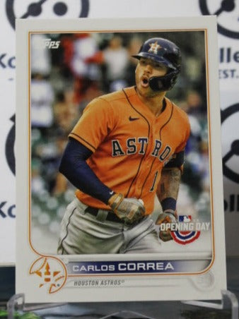 2022 TOPPS OPENING DAY CARLOS CORREA # 37 HOUSTON ASTROS BASEBALL