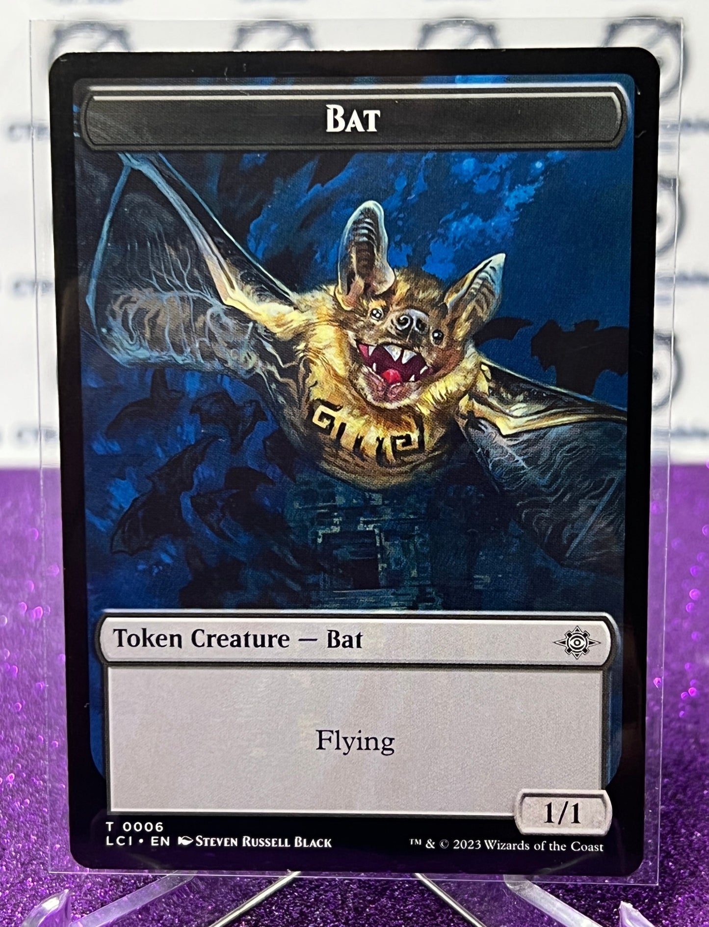 2023 MAGIC THE GATHERING THE LOST CAVERNS OF IXALAN - BAT # T 0006 TOKEN CREATURE - BAT CARD