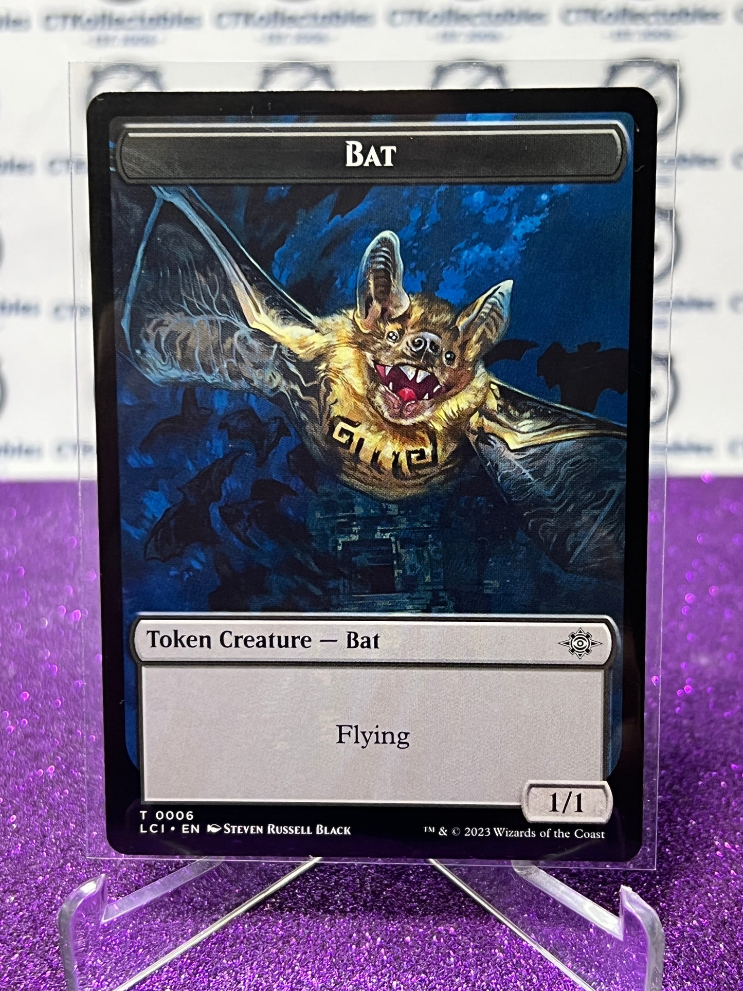 2023 MAGIC THE GATHERING THE LOST CAVERNS OF IXALAN - BAT # T 0006 TOKEN CREATURE - BAT CARD