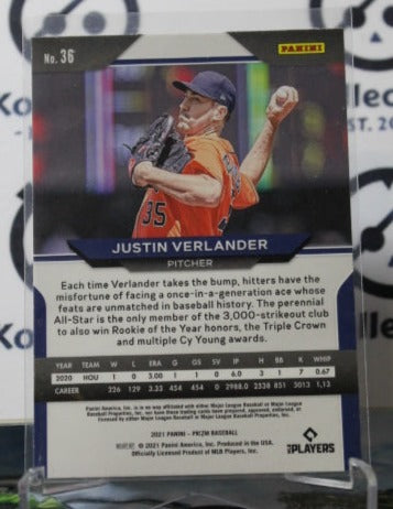 2021 PANINI PRIZM JUSTIN VERLANDER # 36 HOUSTON ASTROS BASEBALL