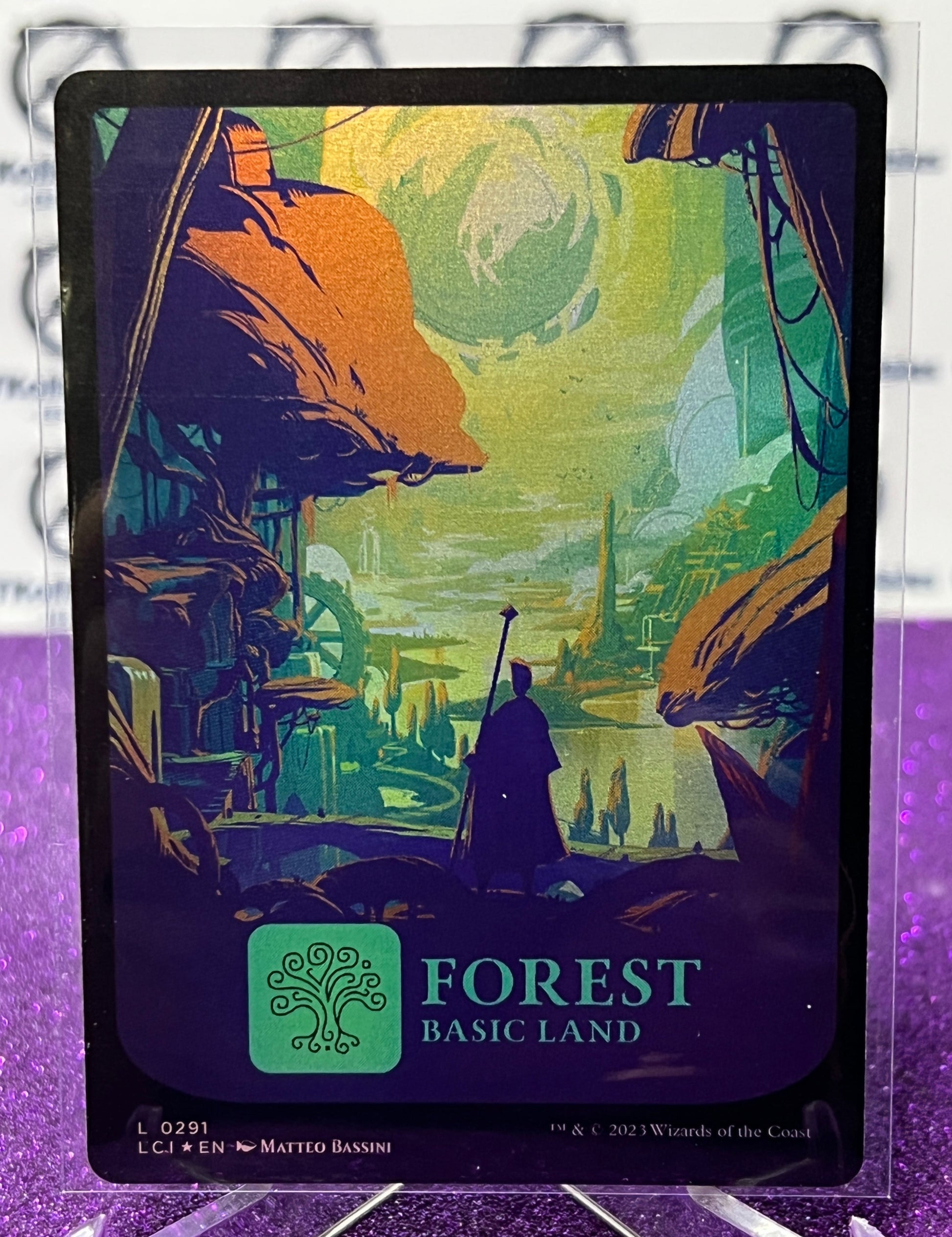 MTG - 2x carte magic forest / plains foil (terrain de base) D&D VO