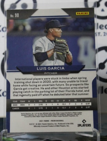 2021 PANINI PRIZM LUIS GARCIA # 90 ROOKIE HOUSTON ASTROS BASEBALL