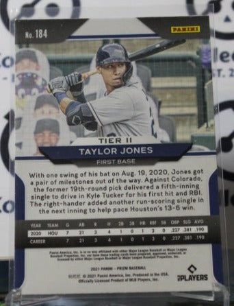 2021 PANINI PRIZM TAYLOR JONES # 184 ROOKIE  HOUSTON ASTROS BASEBALL