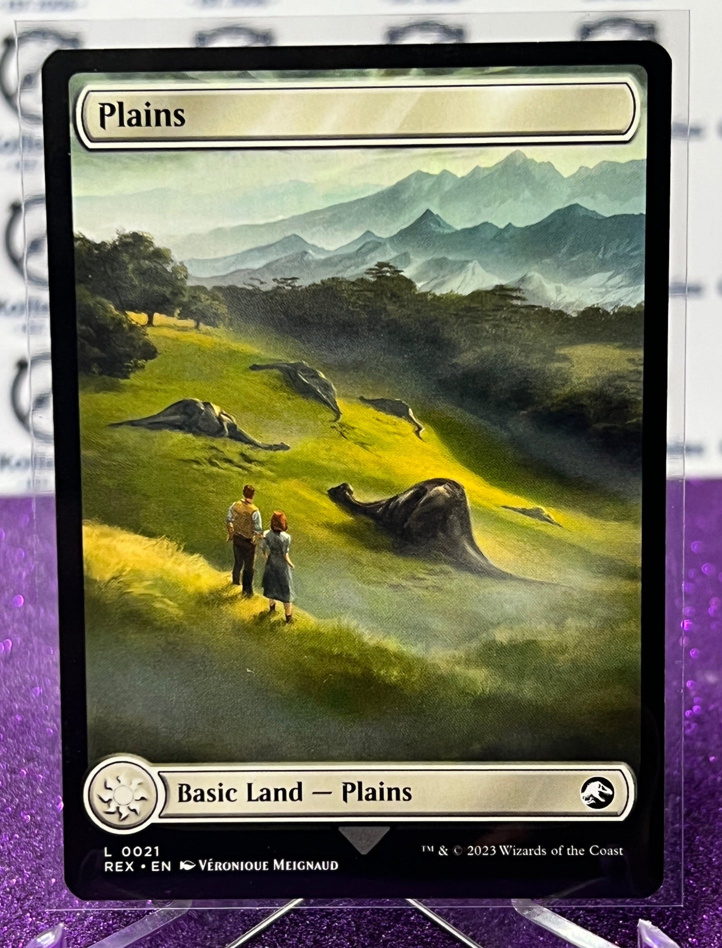 2023 MAGIC THE GATHERING THE LOST CAVERNS OF IXALAN - PLAINS # L 0021 BASIC LAND - PLAINS  CARD