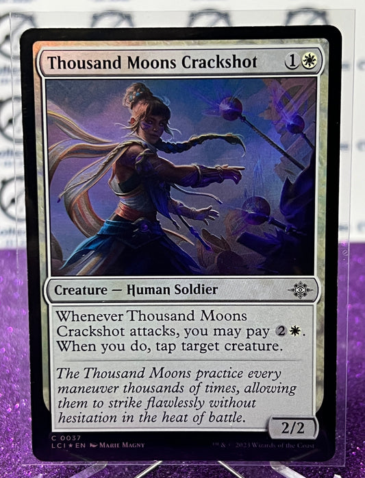 2023 MAGIC THE GATHERING THE LOST CAVERNS OF IXALAN THOUSAND MOONS CRACKSHOT # C 0037 FOIL CREATURE - HUMAN SOLDIER CARD