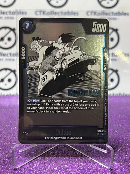 2025 DRAGON BALL SUPER MANGA BOOSTER BULMA # FB06-035 C FOIL CARD