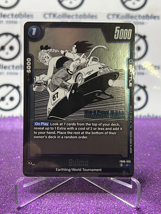 2025 DRAGON BALL SUPER MANGA BOOSTER BULMA # FB06-035 C FOIL CARD