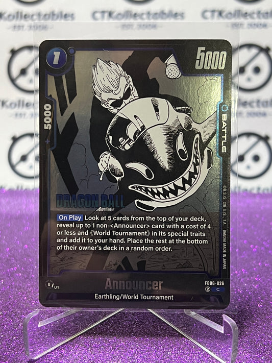2025 DRAGON BALL SUPER MANGA BOOSTER  ANNOUNCER # FB06-026 C FOIL CARD