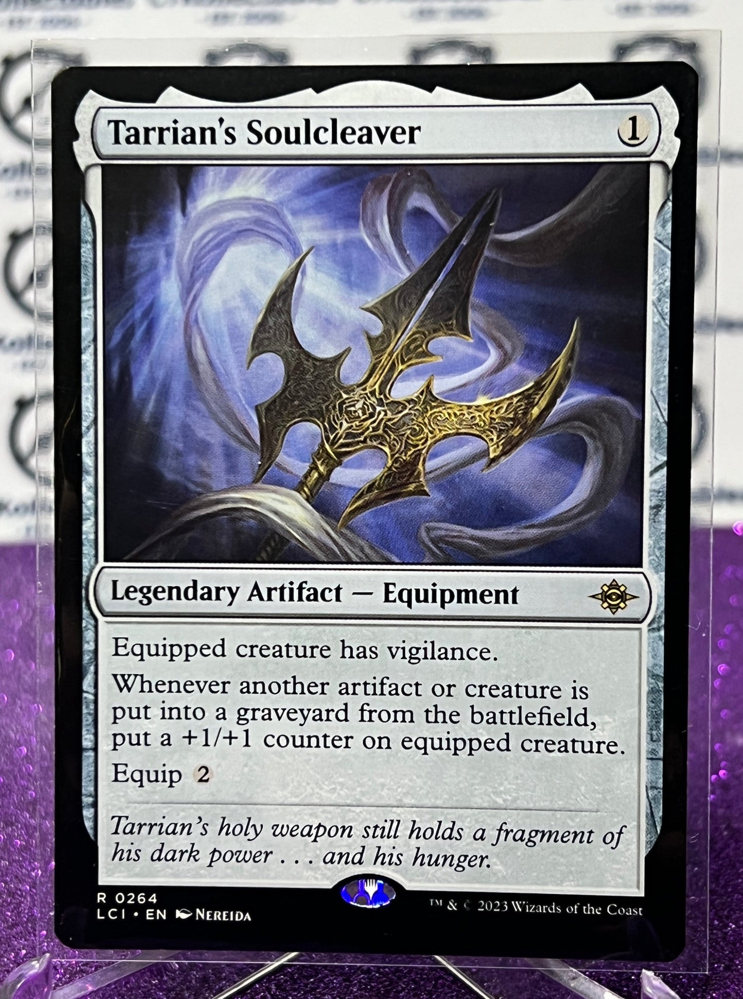 2023 MAGIC THE GATHERING THE LOST CAVERNS OF IXALAN TARRIAN'S SOULCLEAVER # R 0264 LEGENDARY ARTIFACT - EQUIPMENT  CARD