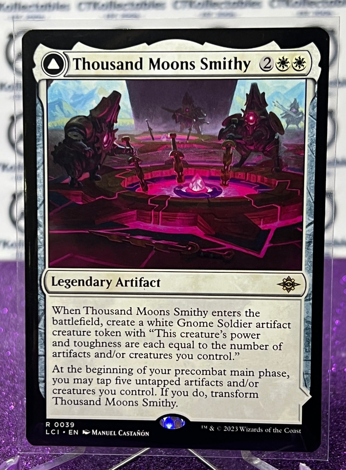 2023 MAGIC THE GATHERING THE LOST CAVERNS OF IXALAN THOUSAND MOONS SMITHY  # R 0039 LEGENDARY ARTIFACT CARD