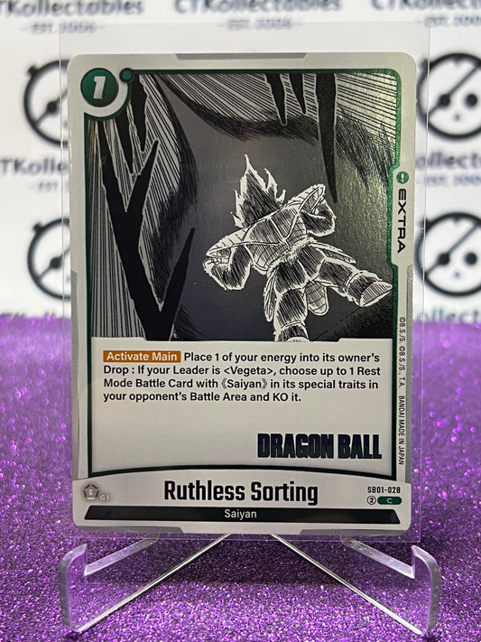 2025 DRAGON BALL SUPER MANGA BOOSTER RUTHLESS SORTING # SB01-028 C FOIL CARD