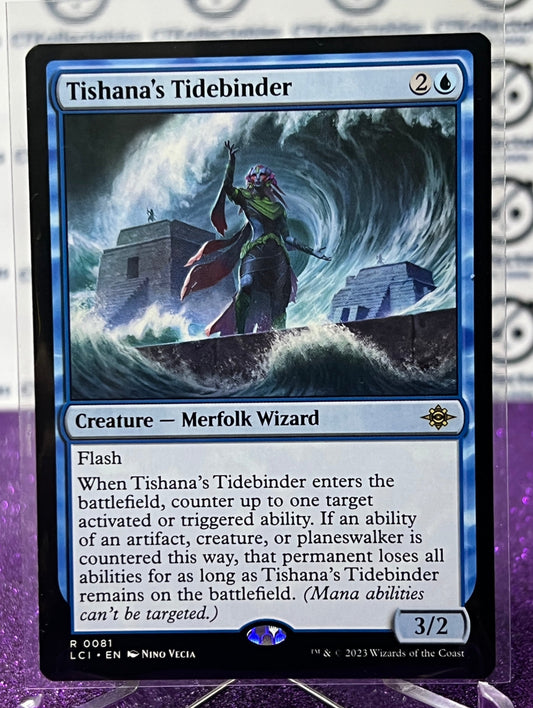 2023 MAGIC THE GATHERING THE LOST CAVERNS OF IXALAN TISHANA'S TIDEBINDER # R 0081 CREATURE - MERFOLK WIZARD  RARE CARD