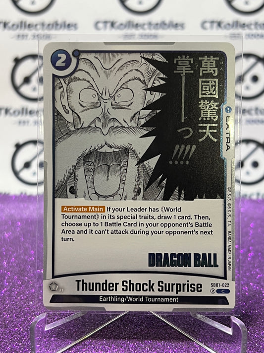 2025 DRAGON BALL SUPER MANGA BOOSTER THUNDER SHOCK SURPRISE # SB01-022 C FOIL CARD