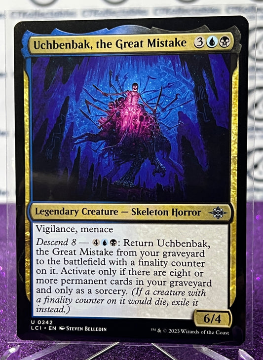 2023 MAGIC THE GATHERING THE LOST CAVERNS OF IXALAN UCHBENBAK, THE GREAT MISTAKE # U 0242 LEGENDARY CREATURE- SKELETON HORROR CARD