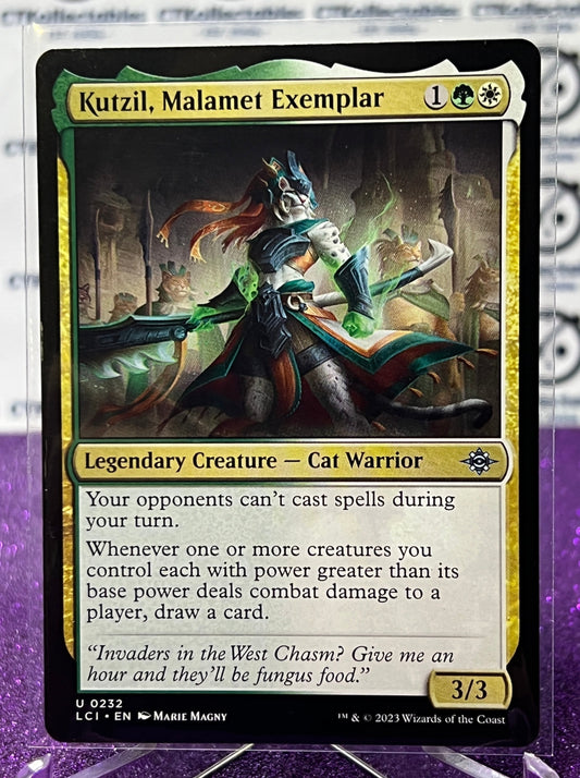 2023 MAGIC THE GATHERING THE LOST CAVERNS OF IXALAN KUTZIL, MALAMET EXEMPLAR # U 0232 LEGENDARY CREATURE- CAT WARRIOR CARD