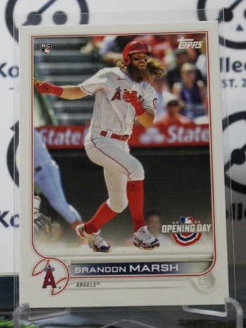 2022 TOPPS OPENING DAY BRANDON MARSH # 132 ROOKIE LOS ANGELES ANGELS BASEBALL