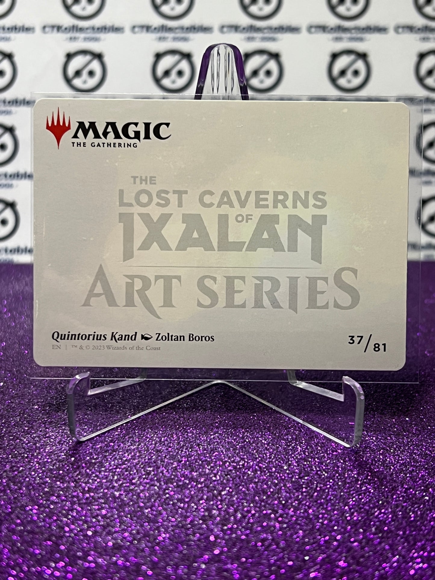 2023 MAGIC THE GATHERING THE LOST CAVERNS OF IXALAN ART SERIES # 37/81 QUINTORIUS KAND CARD