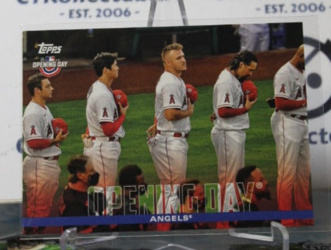 2022 TOPPS OPENING DAY ANGELS # OD-11 LOS ANGELES ANGELS BASEBALL