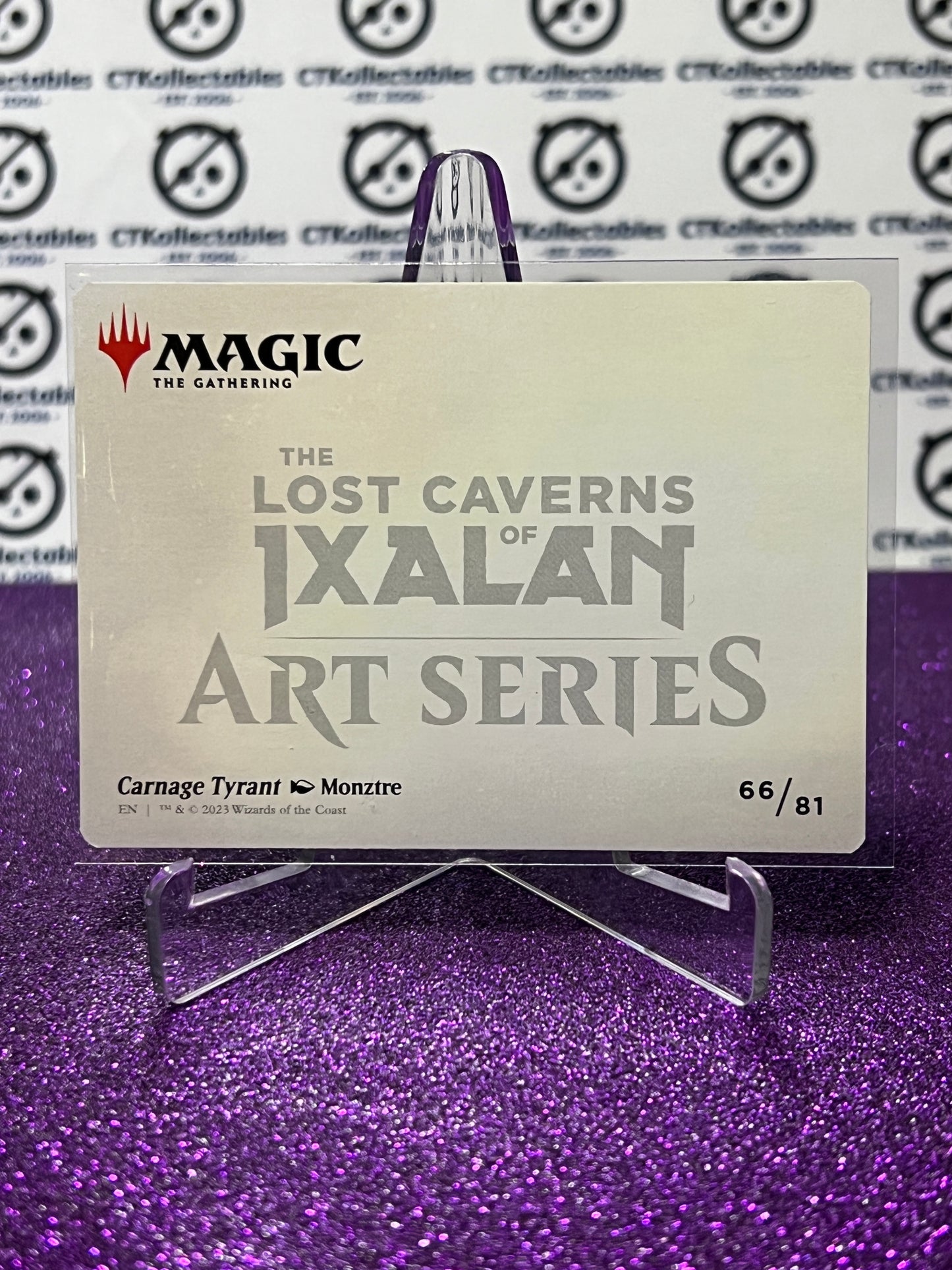 2023 MAGIC THE GATHERING THE LOST CAVERNS OF IXALAN ART SERIES # 66/81  CARNAGE TYRANT CARD