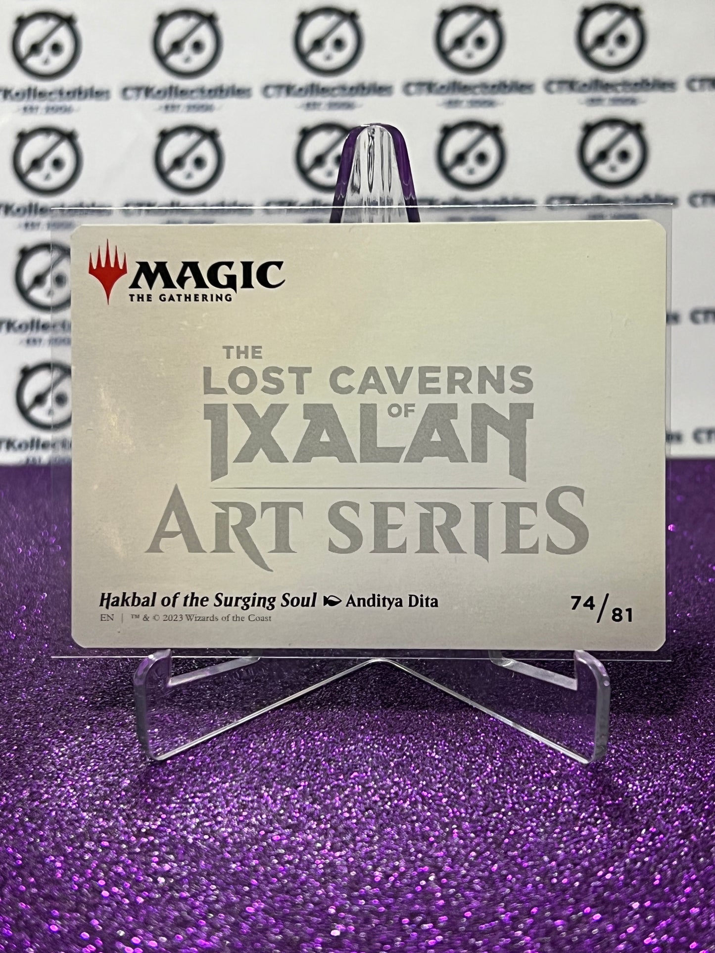 2023 MAGIC THE GATHERING THE LOST CAVERNS OF IXALAN ART SERIES # 74/81  HAKBAL OF THE SURGING SOUL CARD