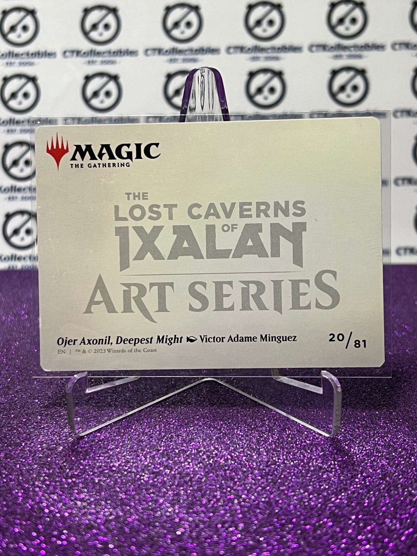 2023 MAGIC THE GATHERING THE LOST CAVERNS OF IXALAN ART SERIES # 20/81  OJER AXONIL, DEEPEST MIGHT CARD