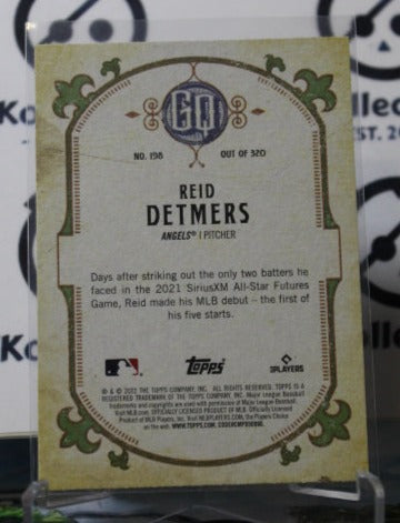 2022 TOPPS GYPSY QUEEN REID DETMERS # 198 ROOKIE LOS ANGELES ANGELS BASEBALL