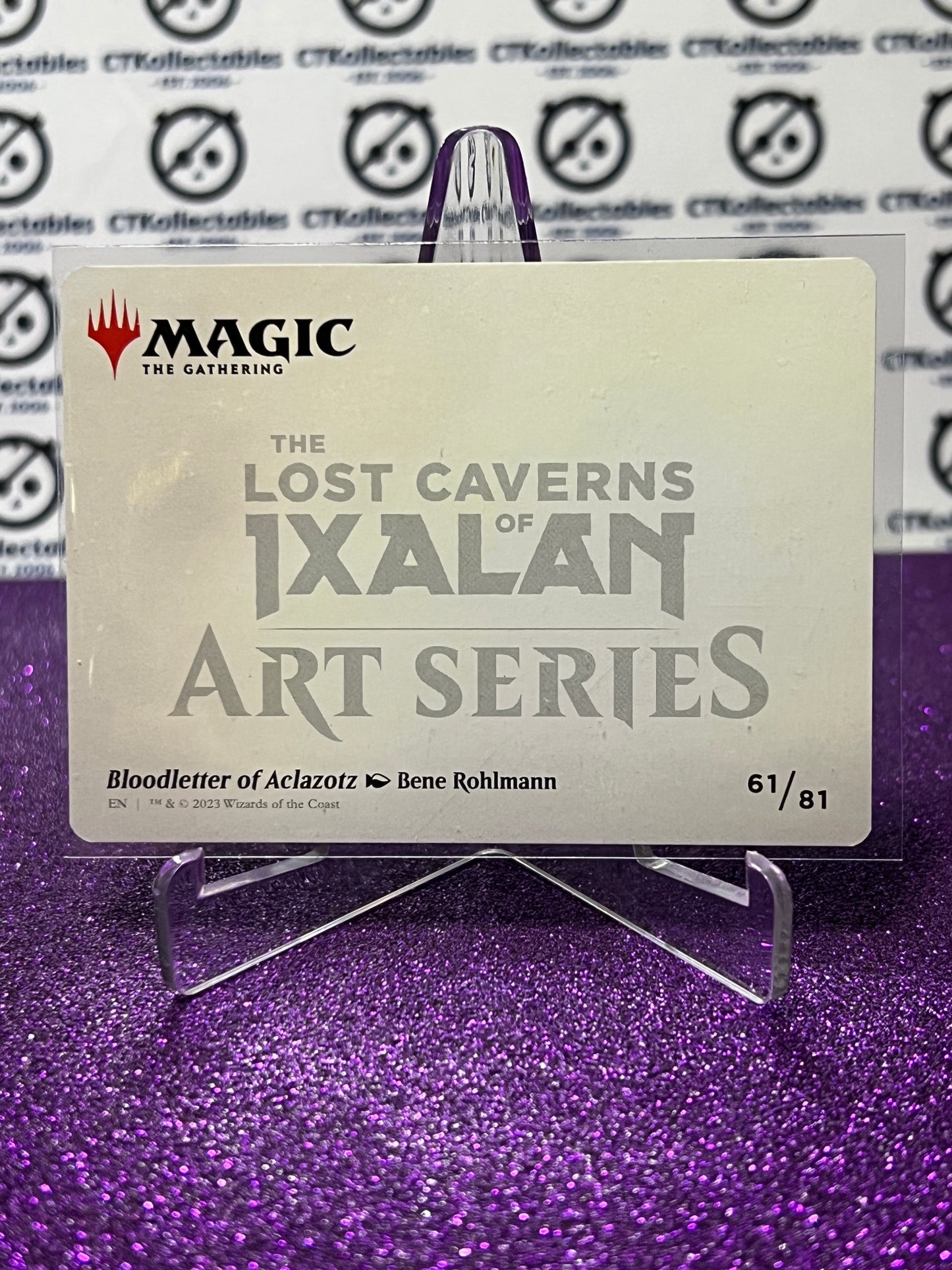 2023 MAGIC THE GATHERING THE LOST CAVERNS OF IXALAN ART SERIES BENE ROHLMANN # 61/81 GOLD SIGNATURE CARD