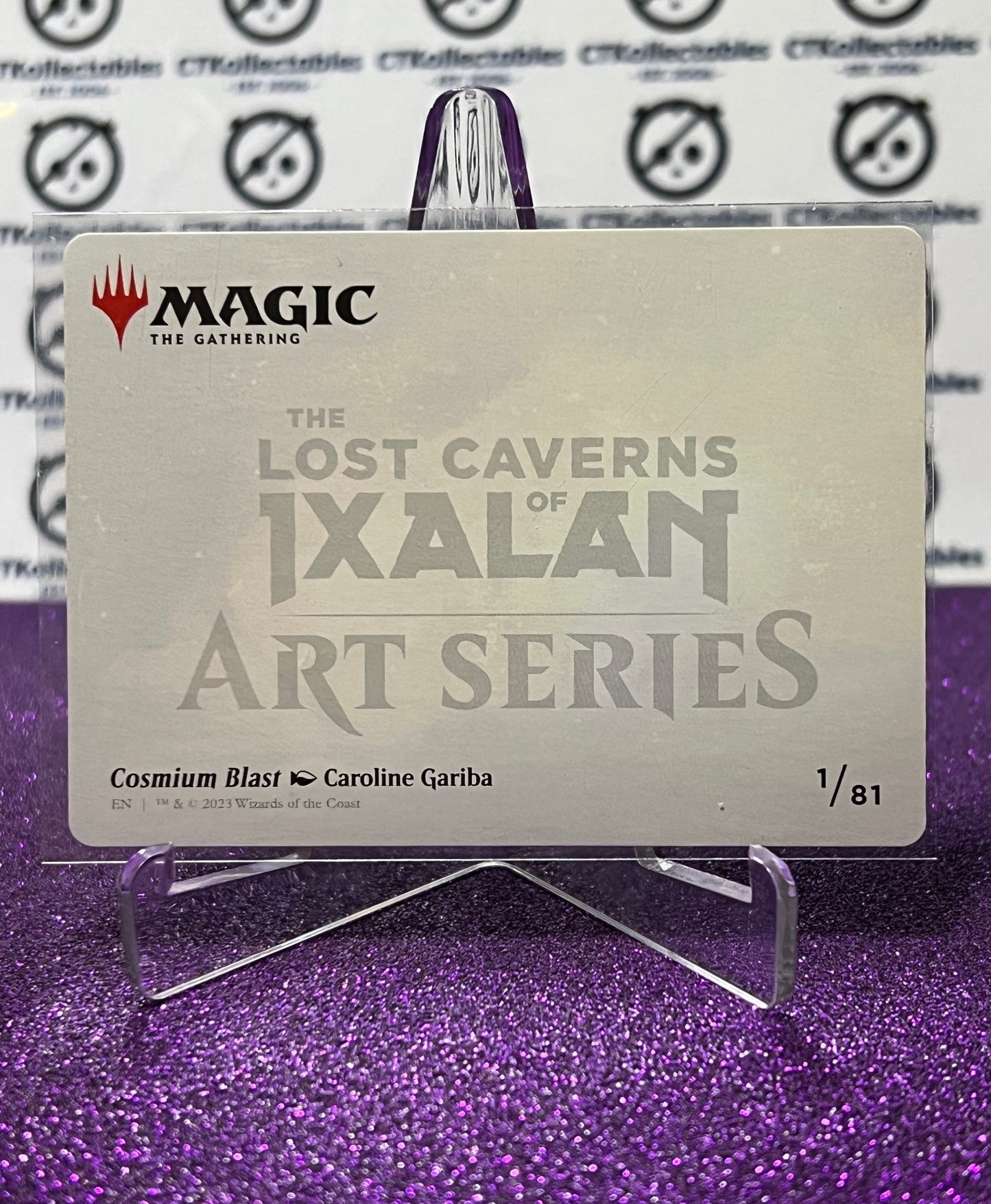 2023 MAGIC THE GATHERING THE LOST CAVERNS OF IXALAN ART SERIES CAROLINE GARIBA # 1/81 GOLD SIGNATURE CARD