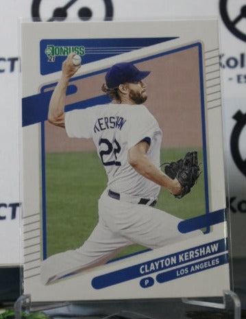 2021 PANINI DONRUSS CLAYTON KERSHAW # 105  LOS ANGELES DODGERS BASEBALL