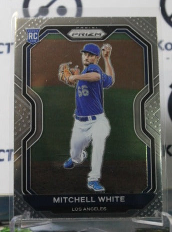 2021 PANINI PRIZM MITCHELL WHITE # 129  ROOKIE LOS ANGELES DODGERS BASEBALL