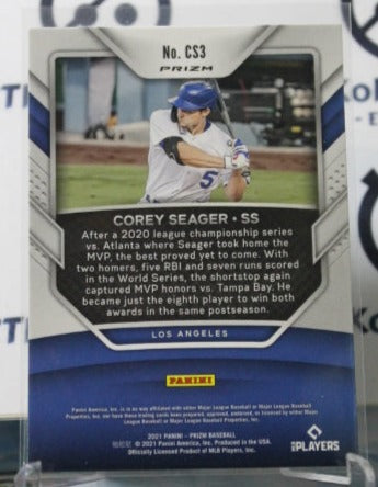 2021 PANINI PRIZM COREY SEAGER # CS3 SILVER PRIZM LOS ANGELES DODGERS BASEBALL