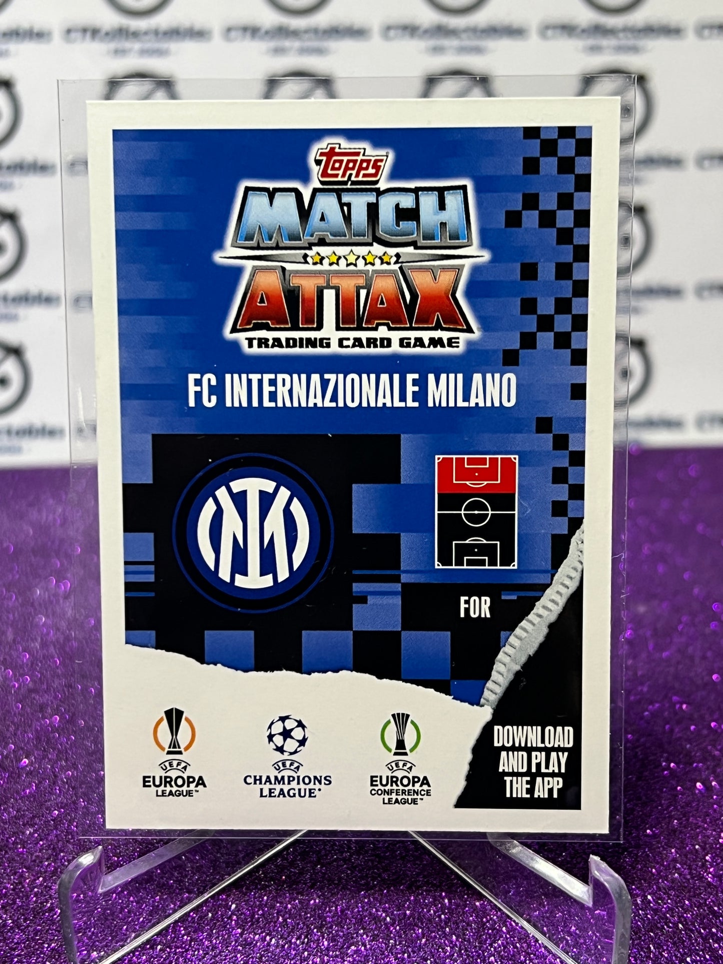 2023 TOPPS MATCH ATTAX LAUTARO MARTINEZ # 342 CAPTAIN FOIL FOOTBALL SOCCER CARD