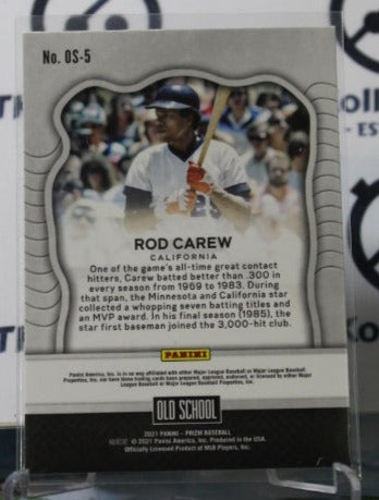 2021 PANINI PRIZM ROD CAREW # OS-5 OLD SCHOOL LOS ANGELES DODGERS BASEBALL